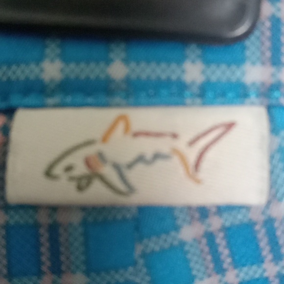 Greg Norman Golf Shorts Teal and Gray Size Waist 38 EUC - Picture 3 of 4